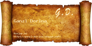 Ganzl Dorina névjegykártya